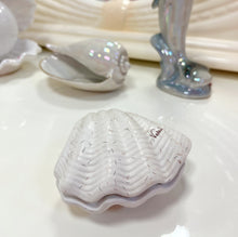 Charger l'image dans la galerie, Coffret à bijoux coquillage vintage paillettes 80s