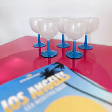 Charger l'image dans la galerie, Verres à vin pieds bleus made in France 🇫🇷