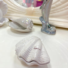 Charger l'image dans la galerie, Coffret à bijoux coquillage vintage paillettes 80s