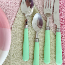 Load image into Gallery viewer, Set de couverts 70s mint