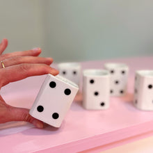 Charger l'image dans la galerie, Coquetiers porcelaine dominos