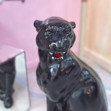 Load image into Gallery viewer, Panthère noire en céramique, années 80