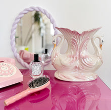 Charger l'image dans la galerie, Vase double cygne iridescent