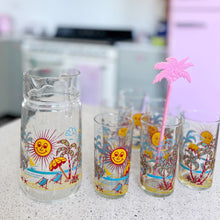 Charger l'image dans la galerie, Service à orangeade vintage années 80 tropical