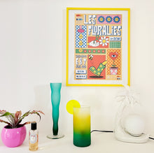 Charger l'image dans la galerie, Lampe cocktail en verre vintage 80’s