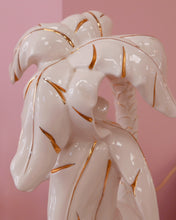 Load image into Gallery viewer, lampe-palmier-vintage-doree