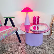 Load image into Gallery viewer, Memphis Design pink and lilac vintage lamp