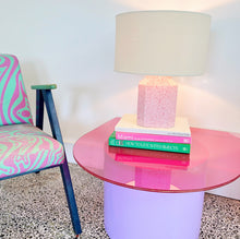 Load image into Gallery viewer, Vintage pink granite lamp