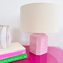 Load image into Gallery viewer, Vintage pink granite lamp