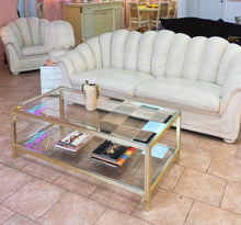 Charger l'image dans la galerie, Table basse vintage en verre et chrome, style Pierre Vandel années 80