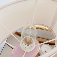 Charger l'image dans la galerie, Lampe Art Deco rose et dorée