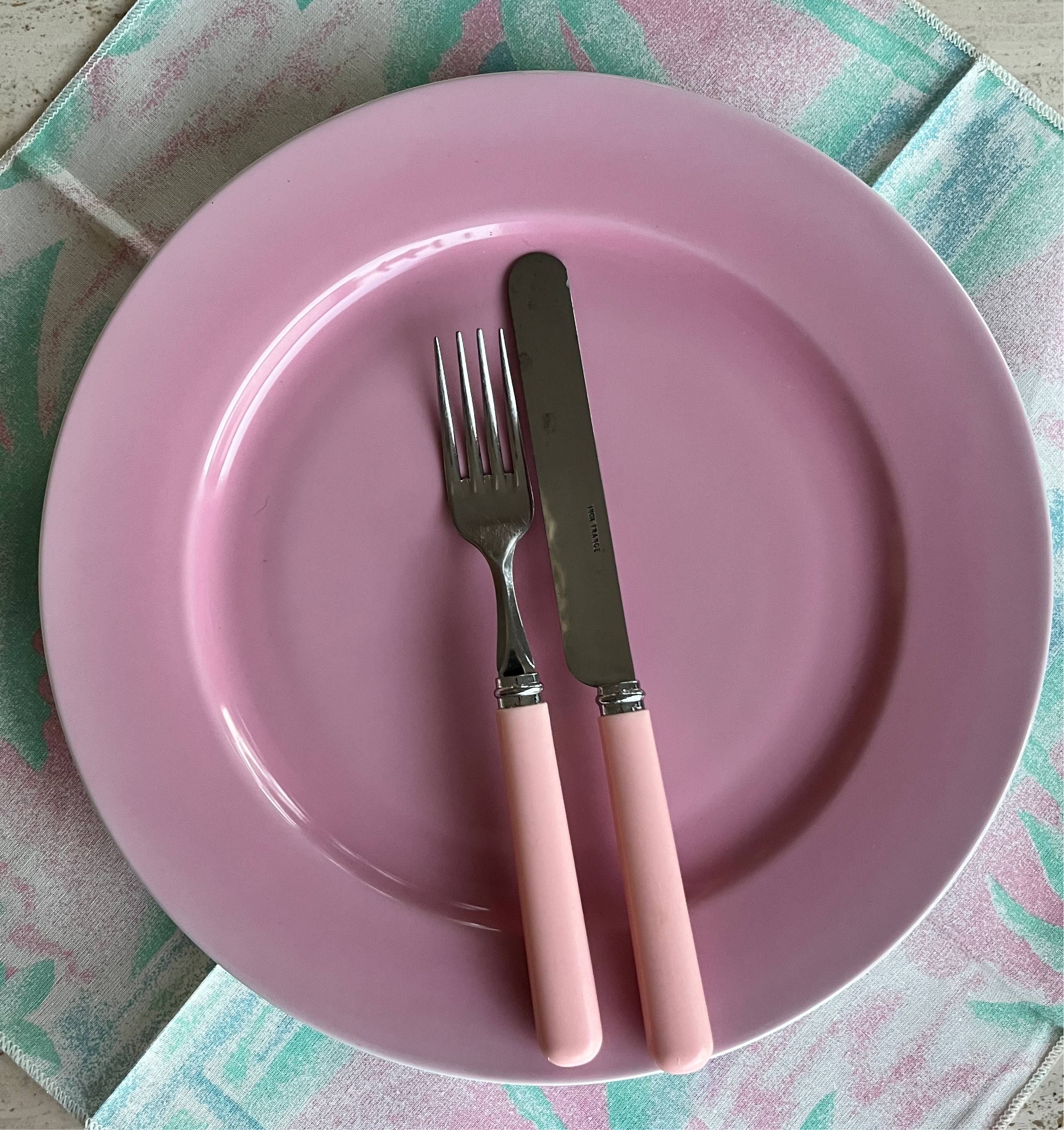 Assiettes vintage roses bonbons