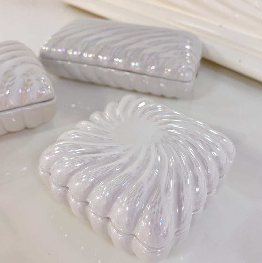 Coffret en céramique iridescente – Petit format - Années 80