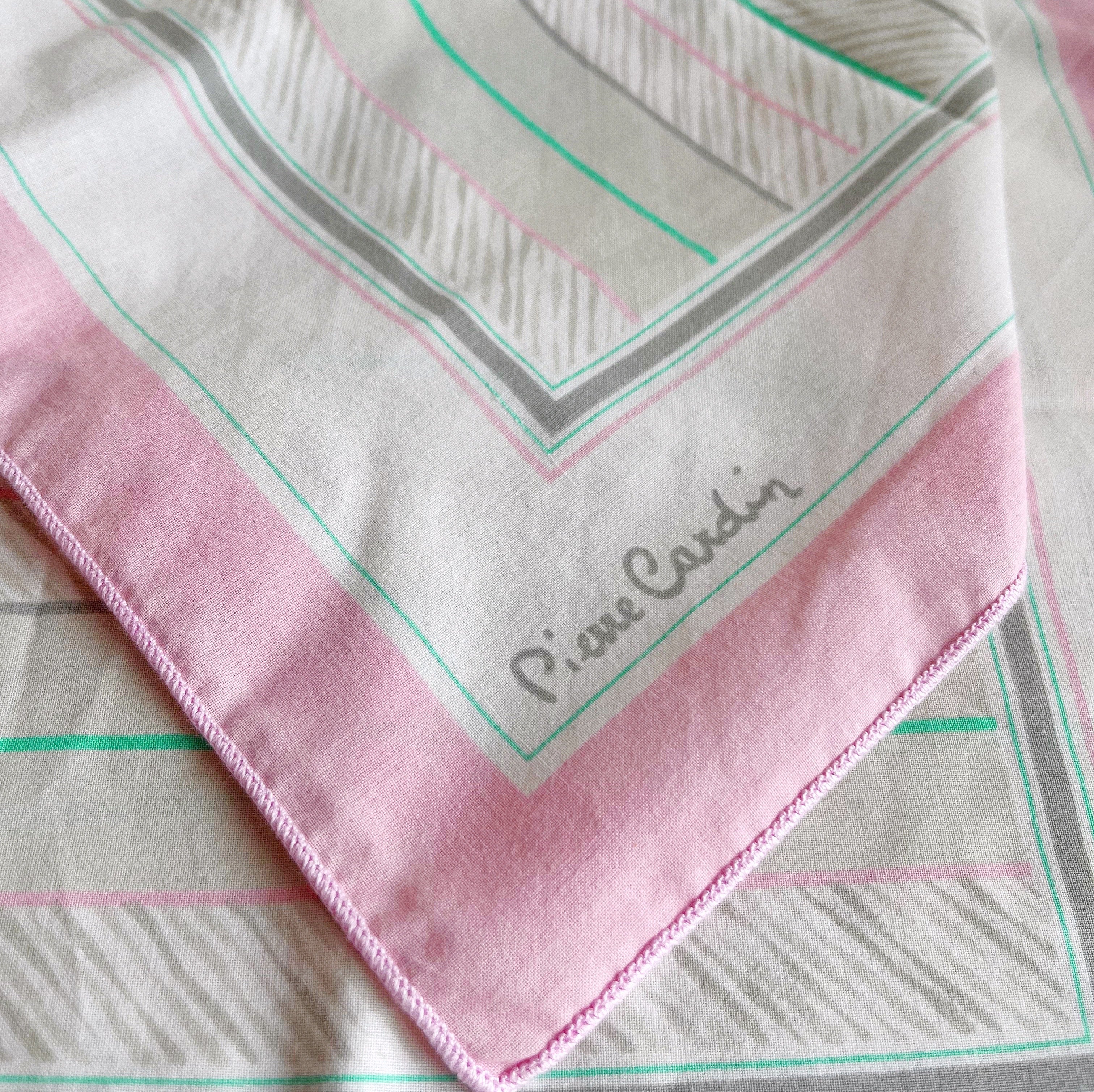 Set de serviettes Pierre Cardin pastel 80s