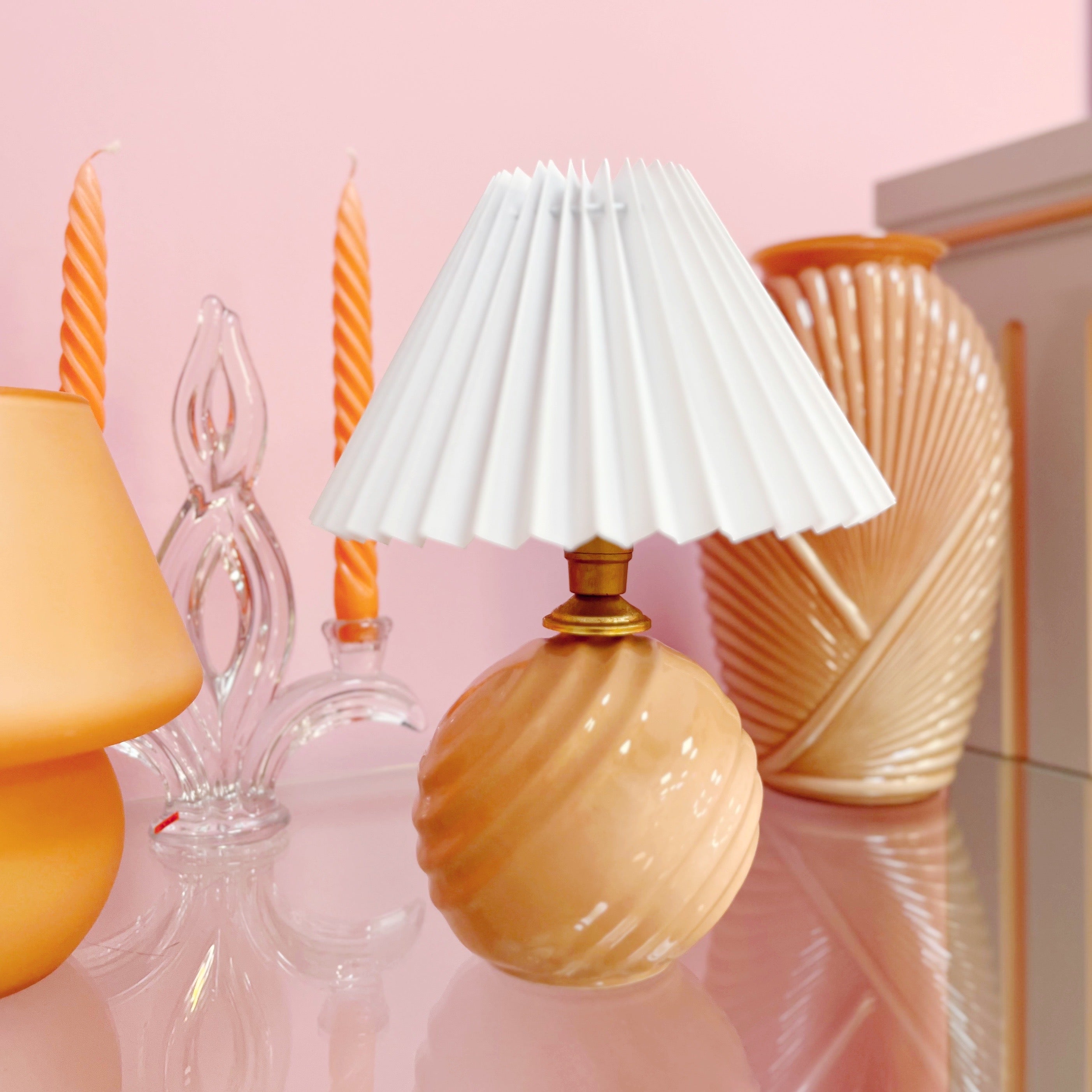 Lampe twist salmon pastel
