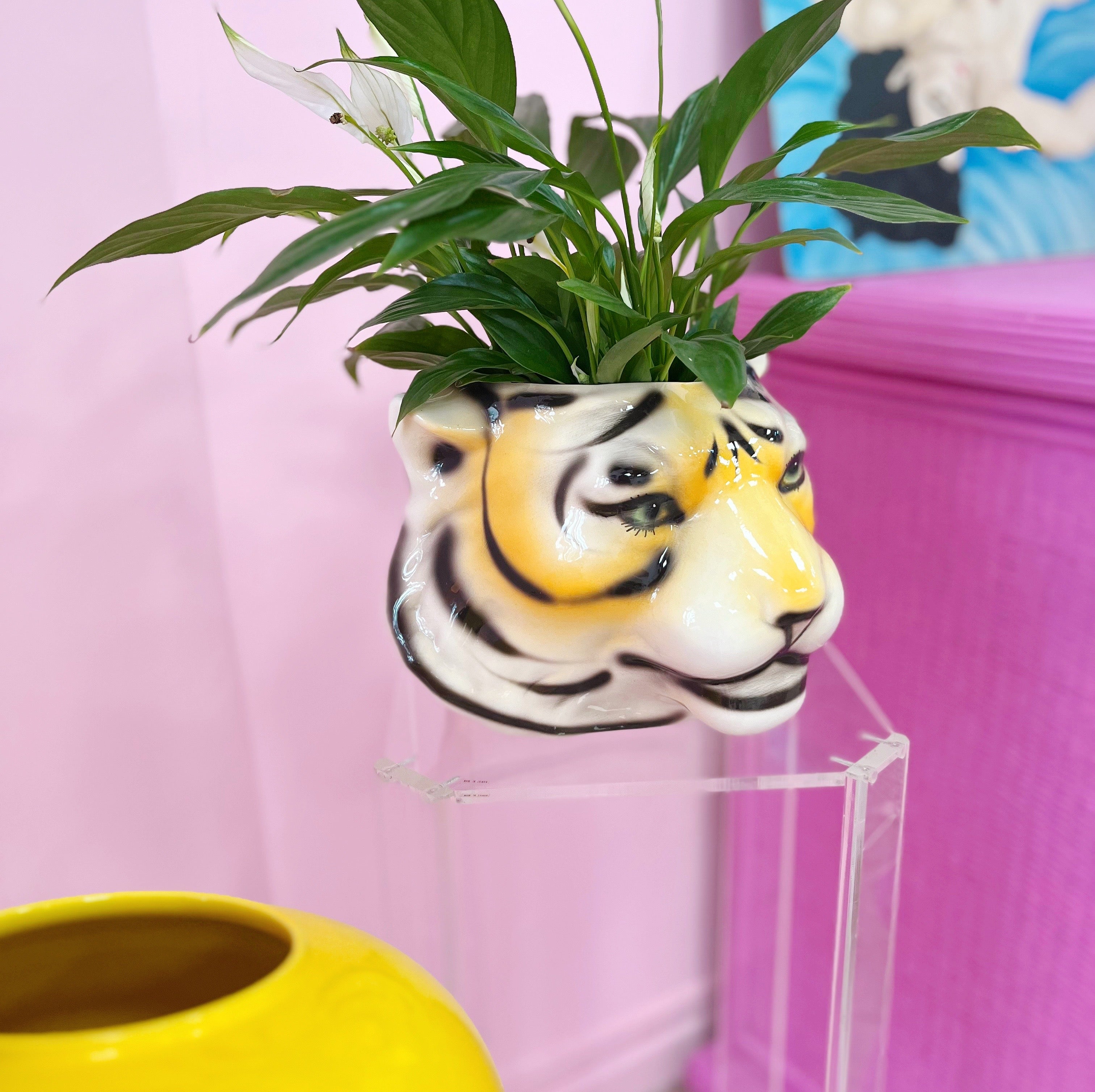 Cache-pot tigre vintage