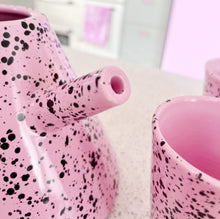 Load image into Gallery viewer, Vintage Memphis Design Speckled Pink Teapot
