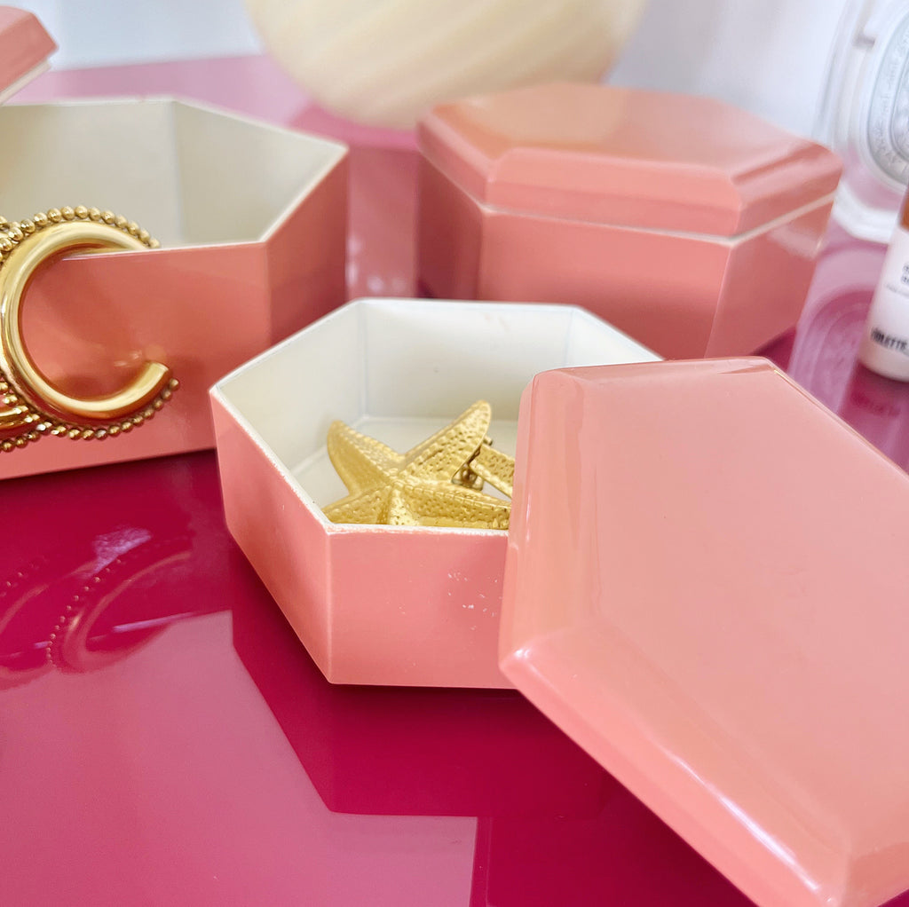 Boites géométriques vintage années 80