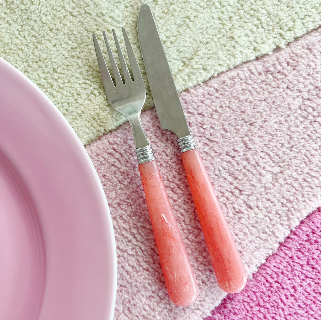 Set de couverts 70s nacre