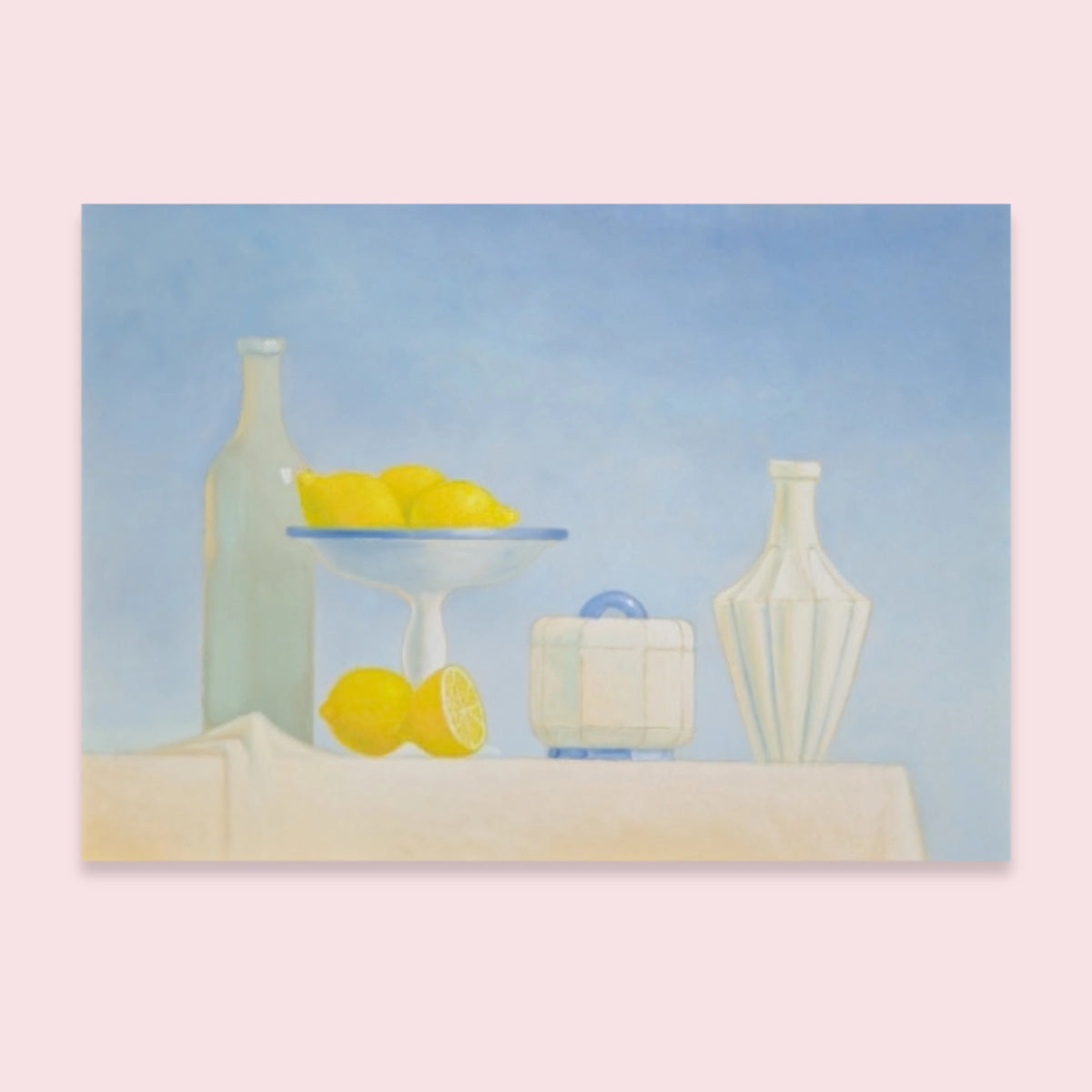 Nature morte aux citrons, Patrick Le Flohic, tableau original 79 x 59 cm