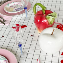 Charger l&#39;image dans la galerie, Flutes en cristal bleues
