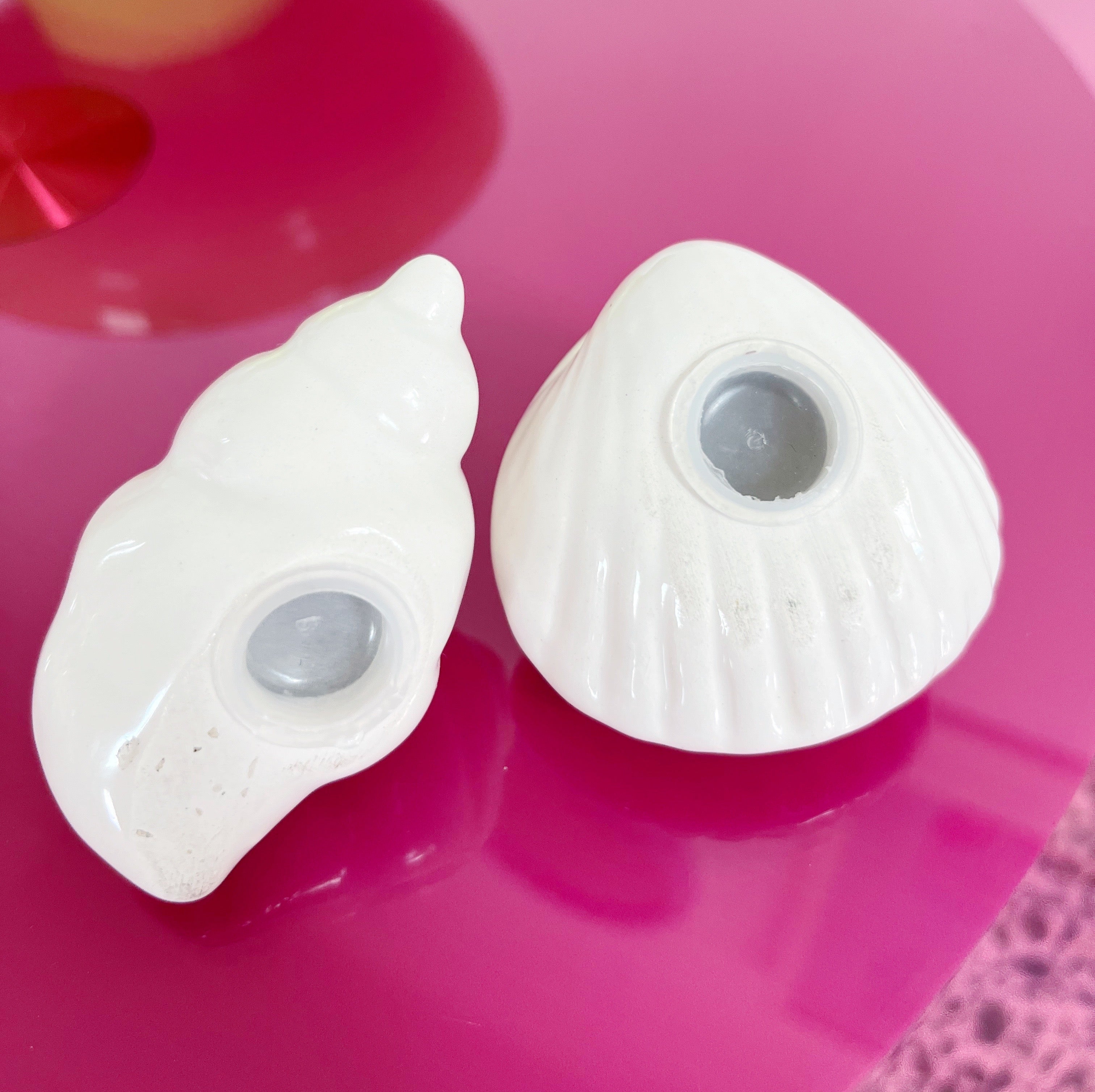 Salière & poivrière coquillages