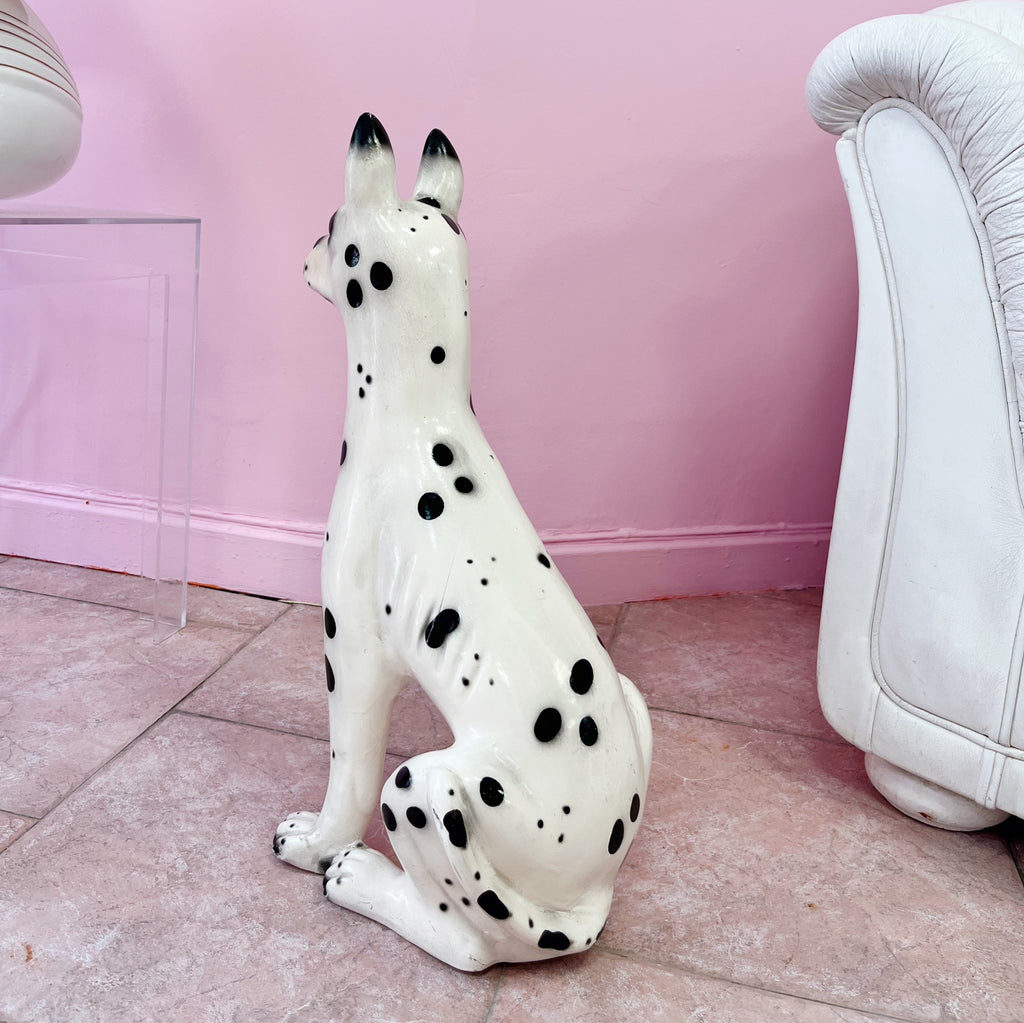 Dogue en céramique 70s