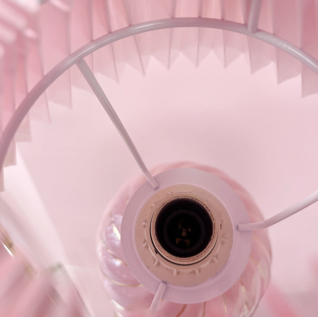 Lampe Twist Rose – Italie, Années 80