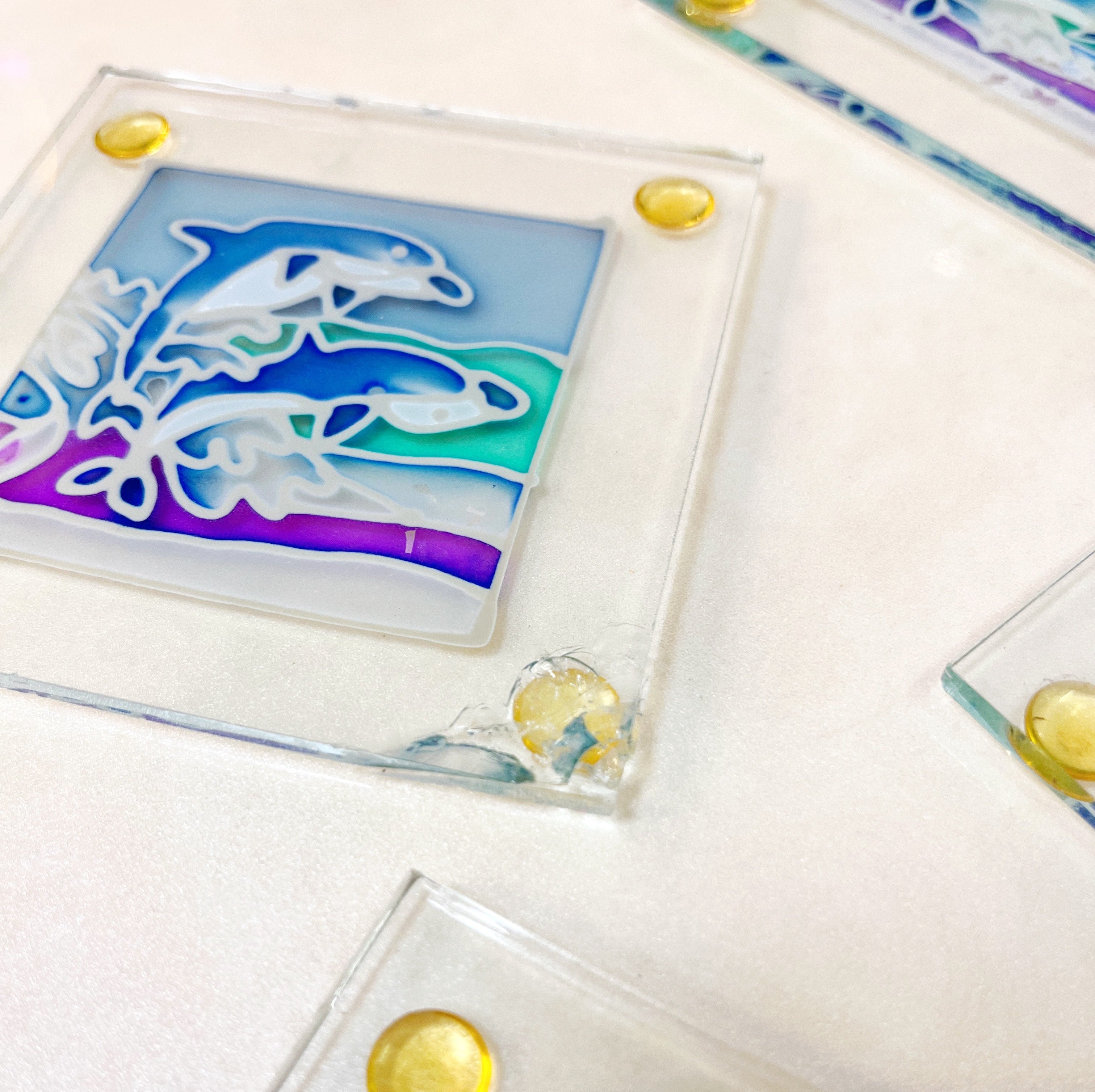 Sous-verres dauphins