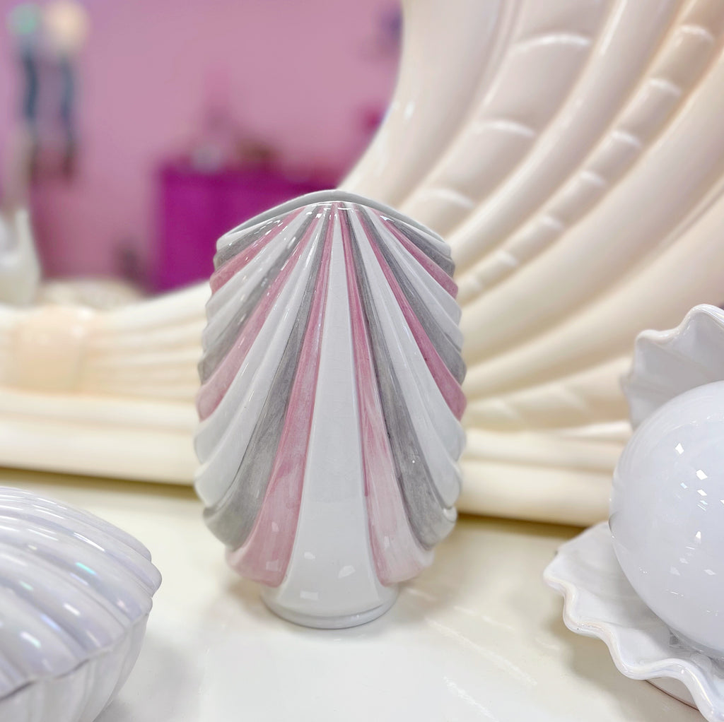 Vase drapé pastel 80s