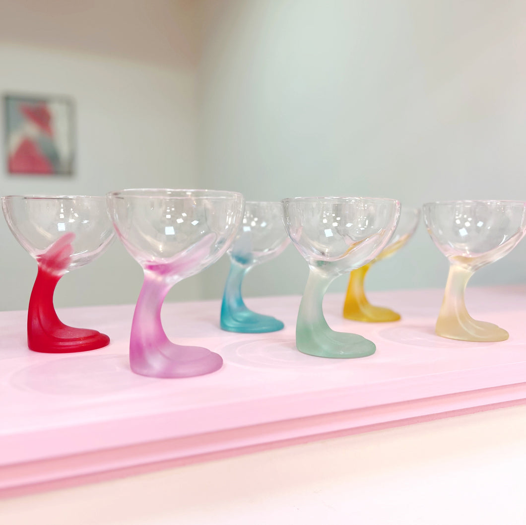 Coupes à glace Italie multicolores vintage
