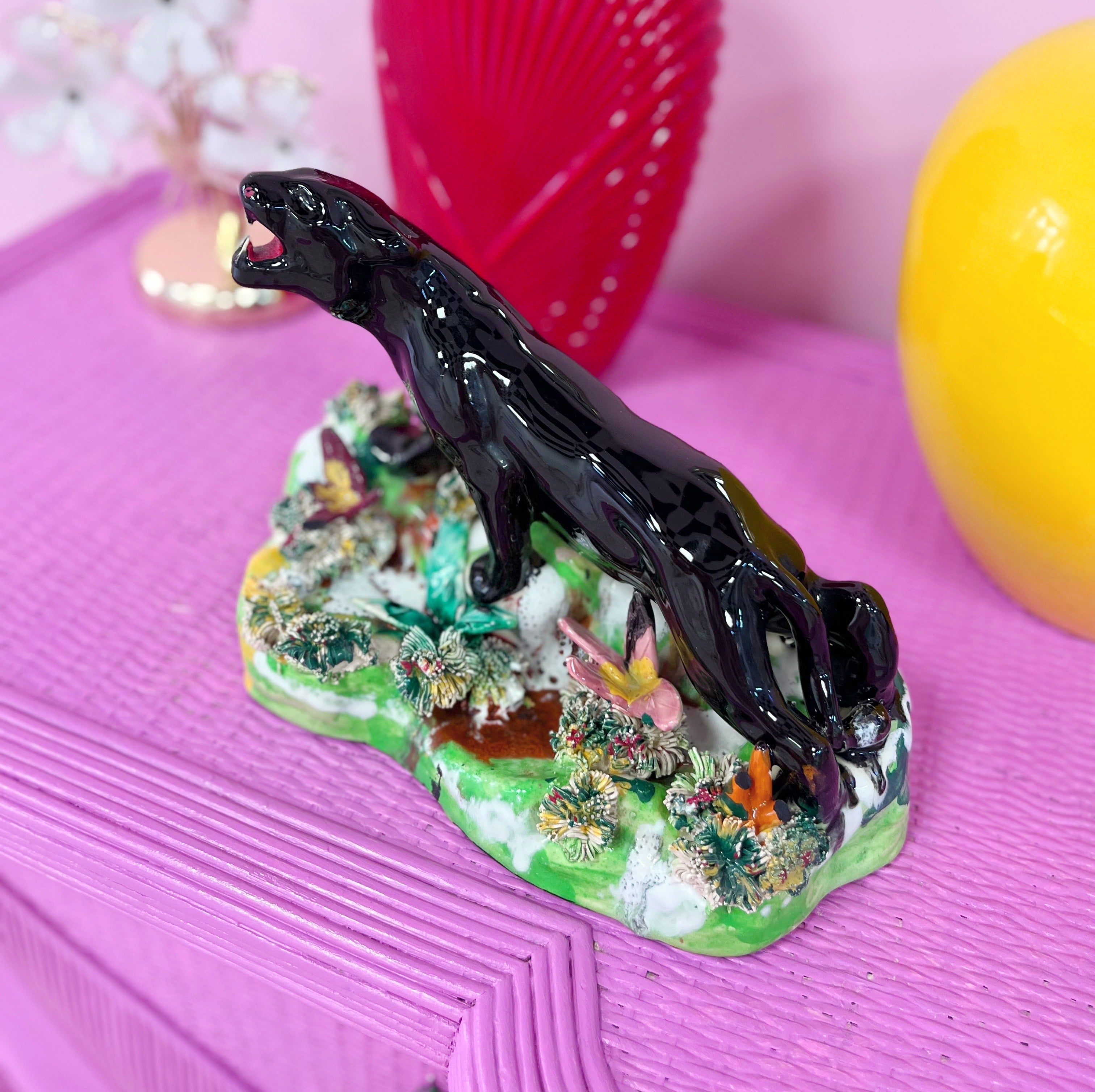 Panthère noire 60s signée Vallauris