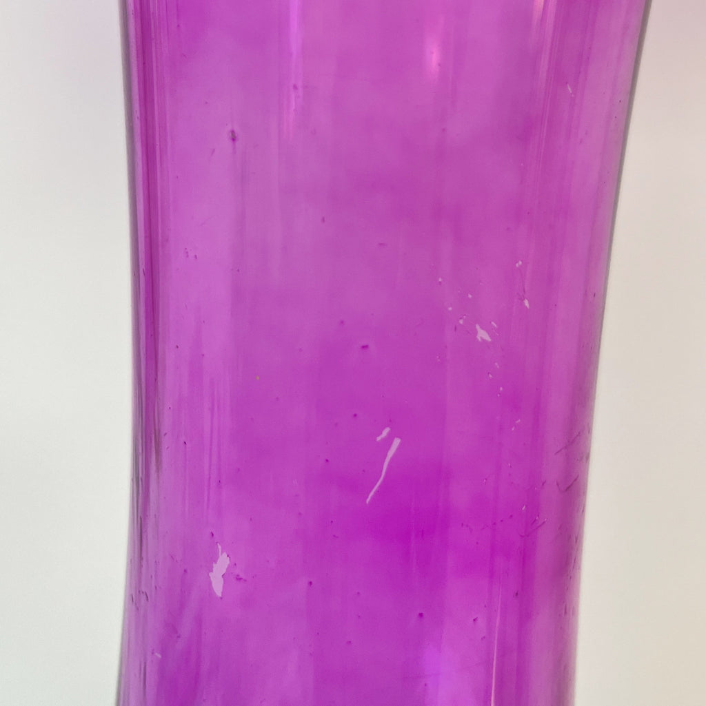 Vase Améthyste à Volant – Verre, vintage