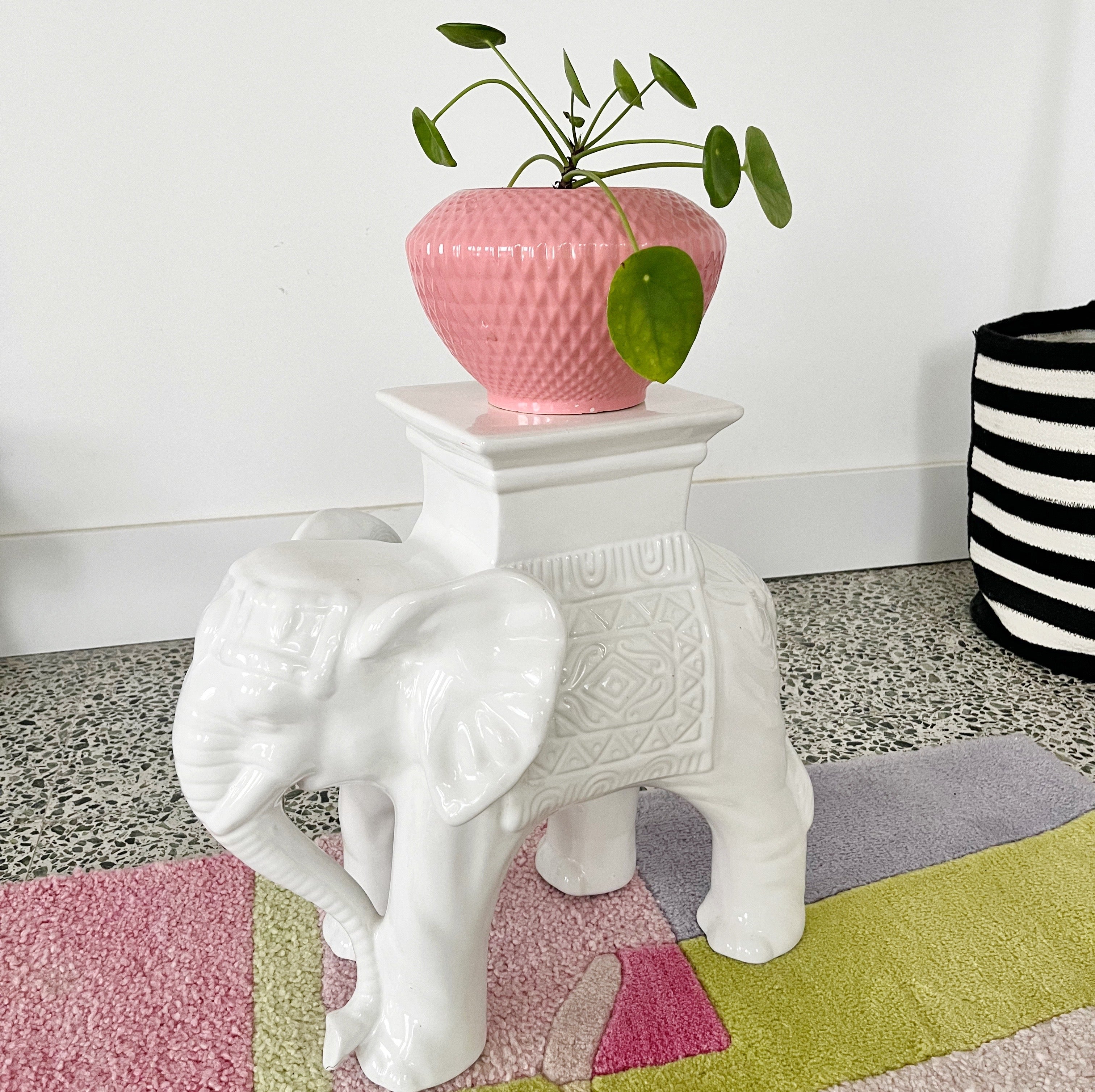 Porte-plante éléphant vintage