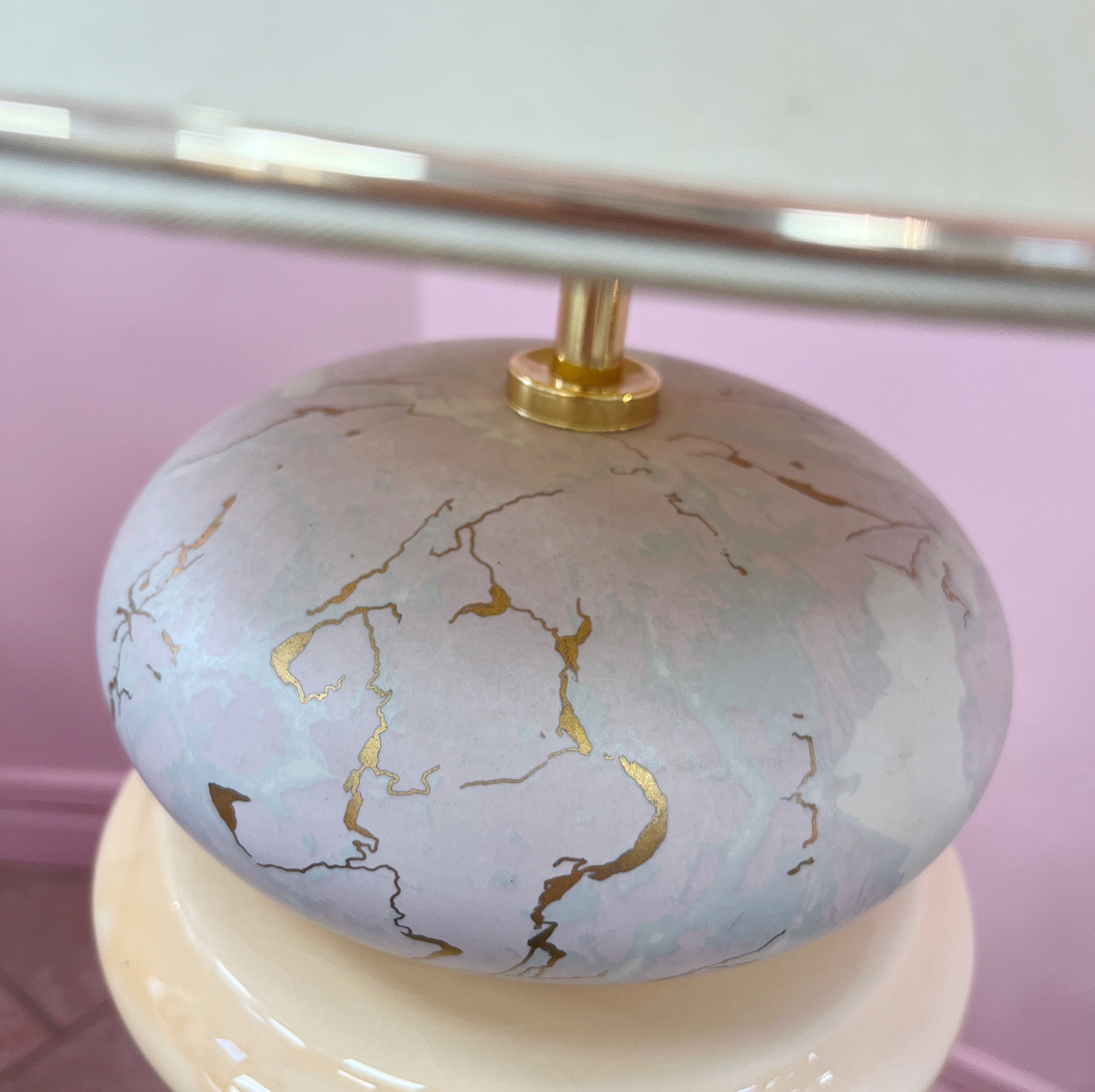 Lampe en Céramique Pastel – Années 80