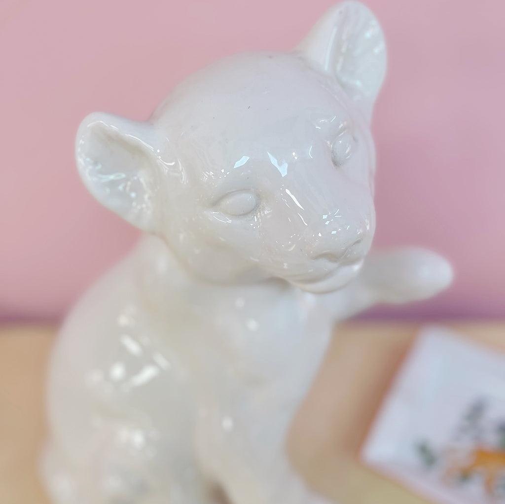 Panthère en Céramique Émaillée – Années 80