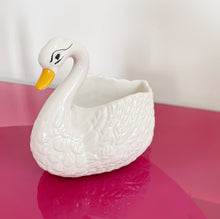 Load image into Gallery viewer, White swan planter
