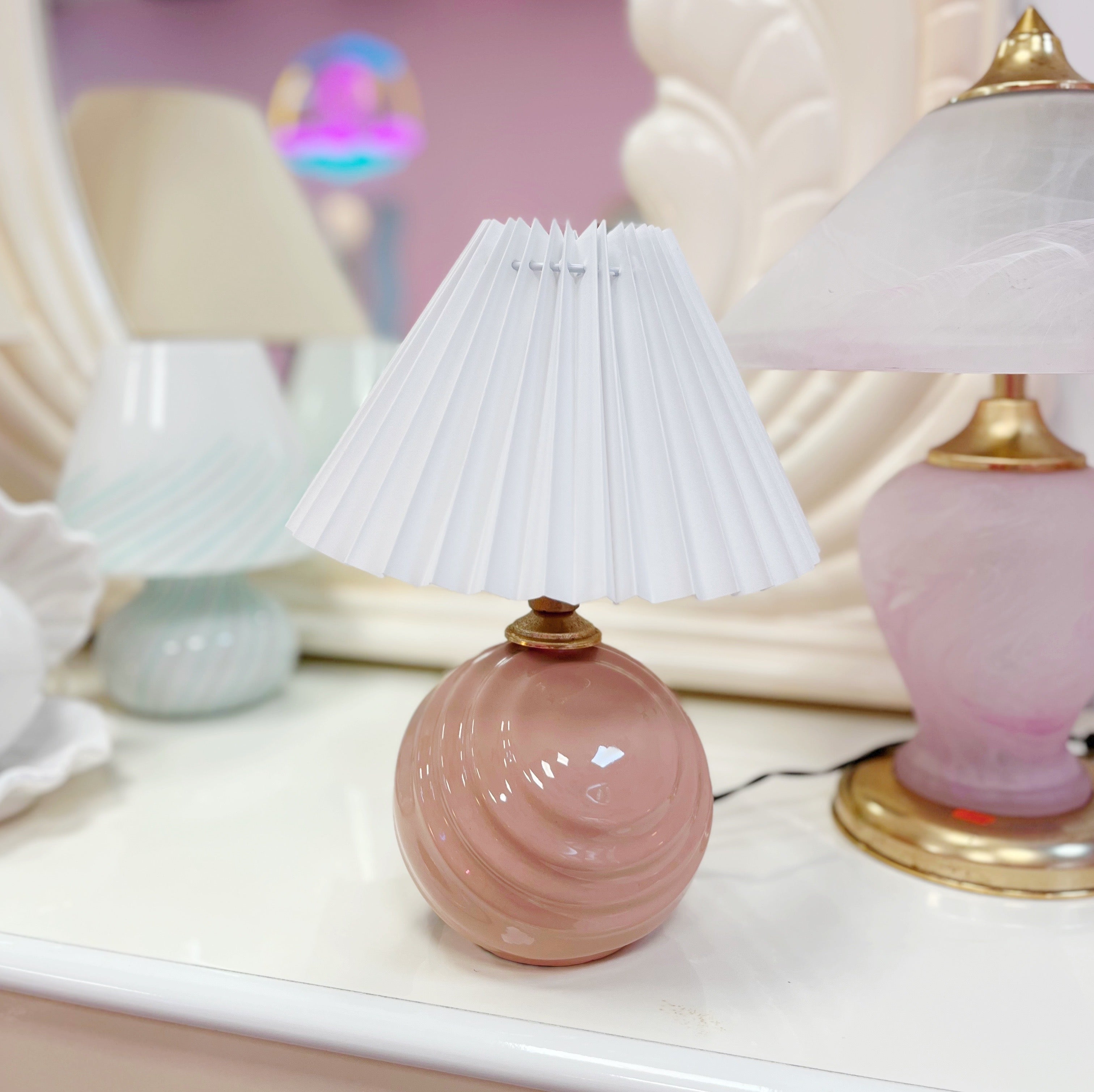 Lampe twist salmon pastel