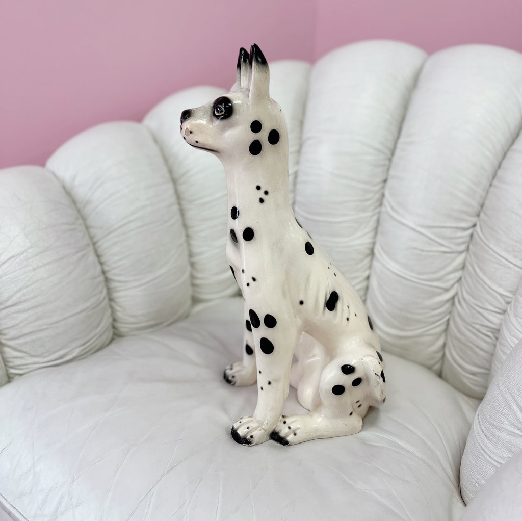 Dogue en céramique 70s