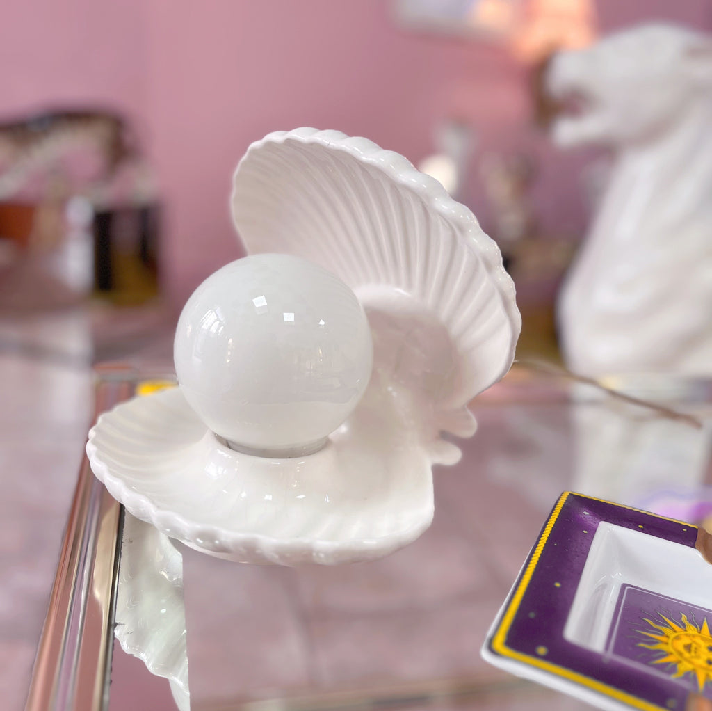 Lampe coquillage vintage, Europe, années 70