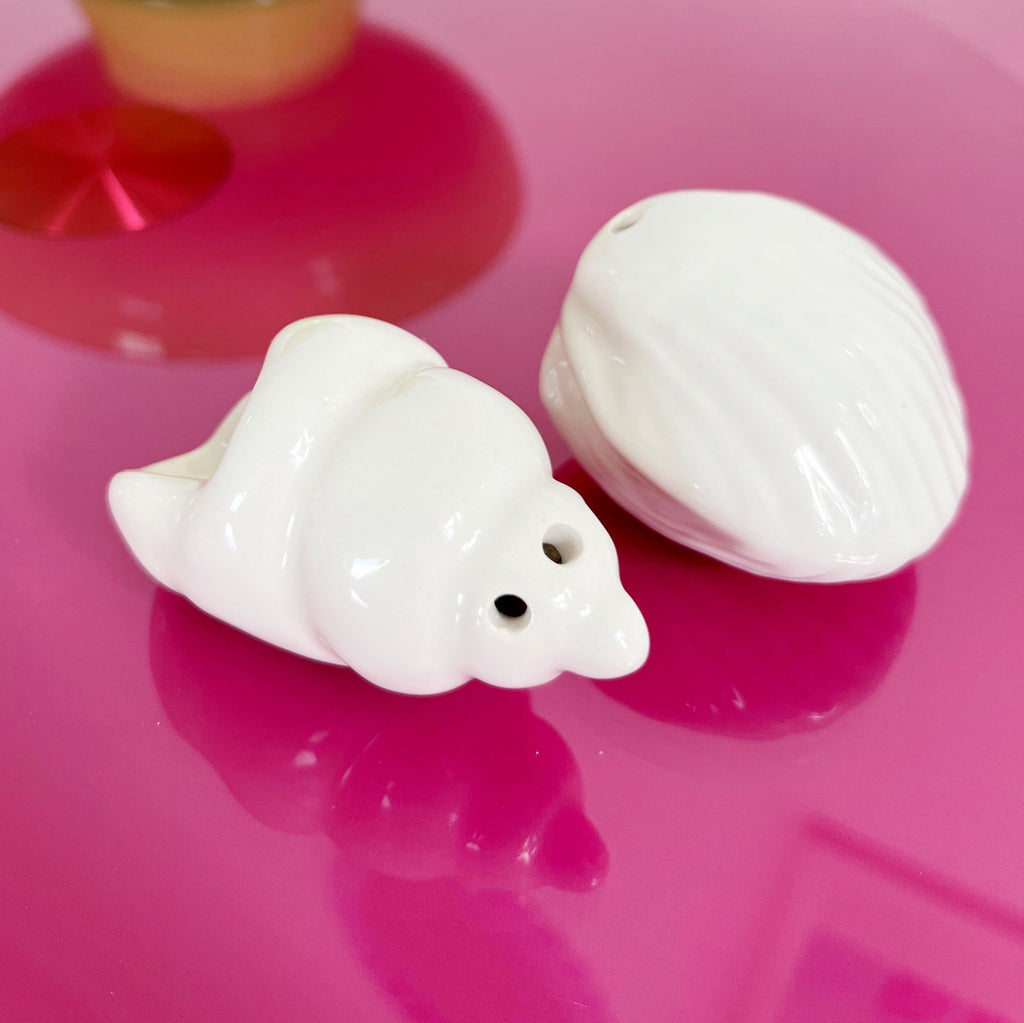 Salière & poivrière coquillages