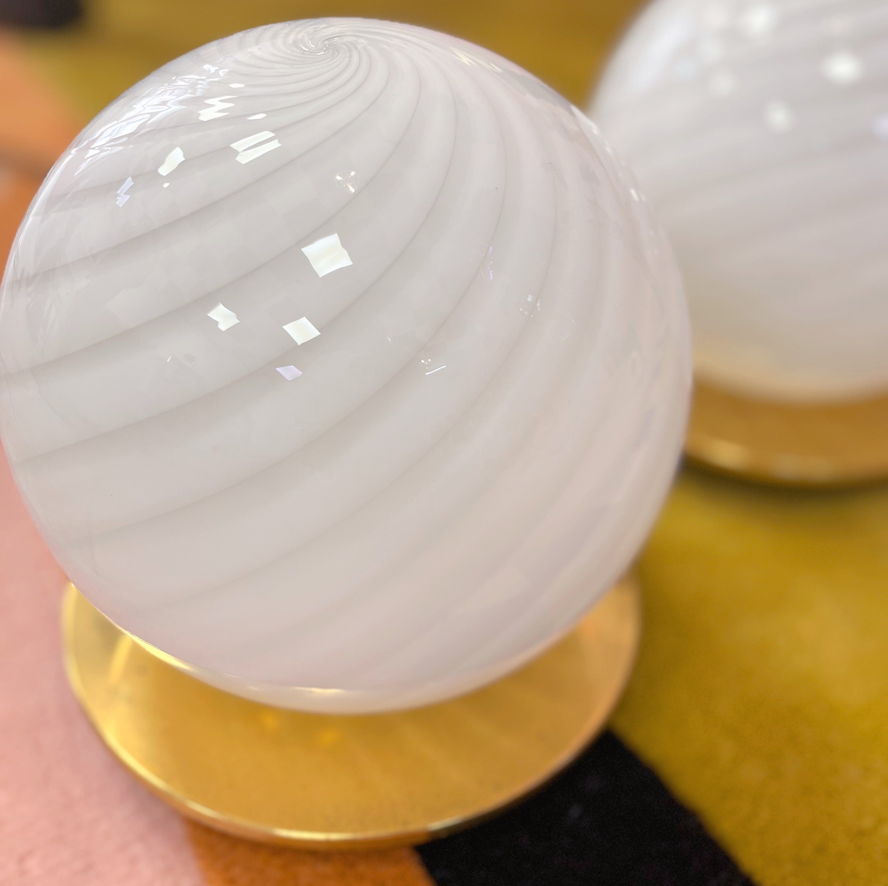 Lampe Sphère en Verre de Murano – Années 70