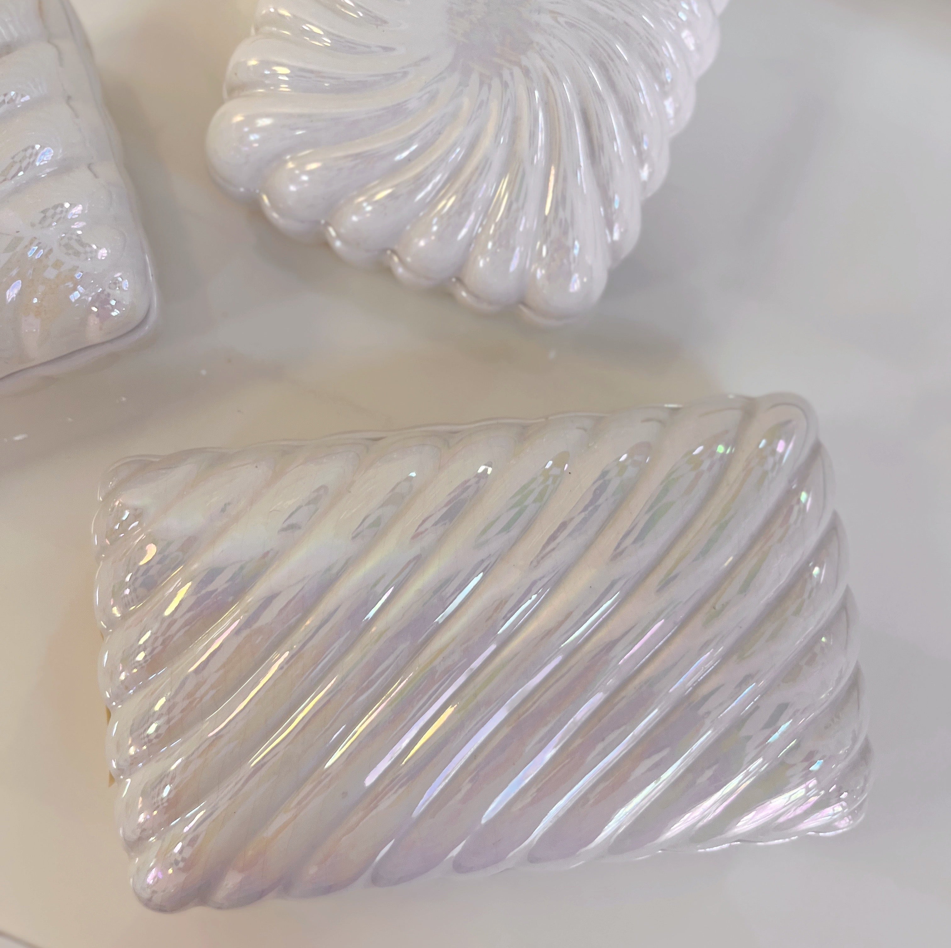 Coffret en céramique iridescente – Grand format - Années 80