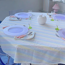 Load image into Gallery viewer, Vintage pastel tablecloth and napkins made in France
