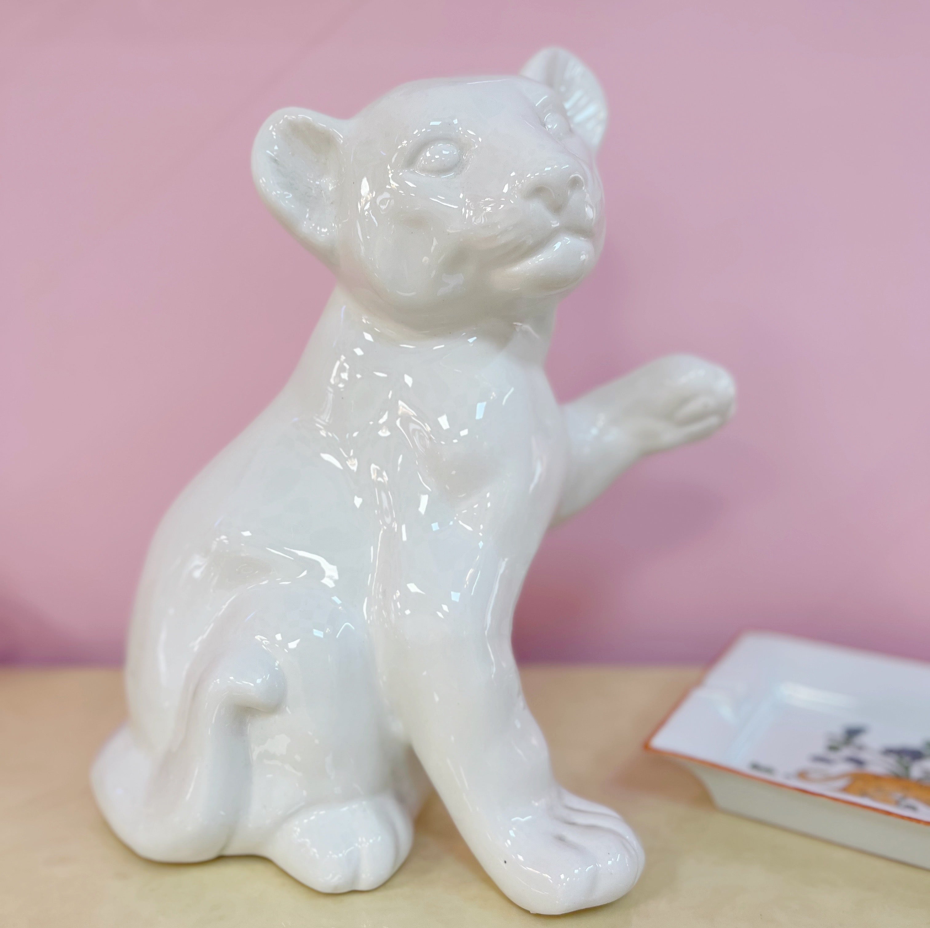 Panthère en Céramique Émaillée – Années 80