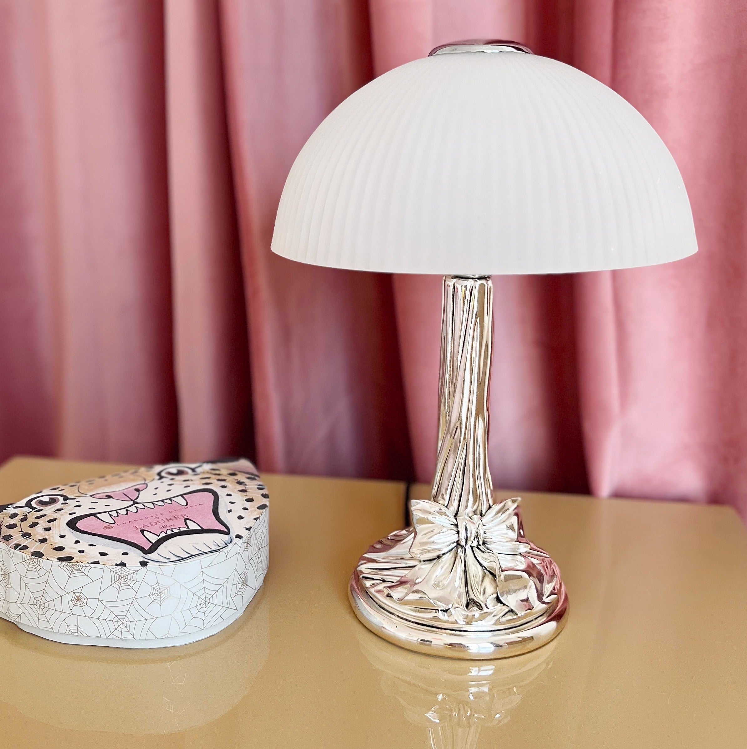 Lampe noeud chromée – StilArte, Italie, Années 70