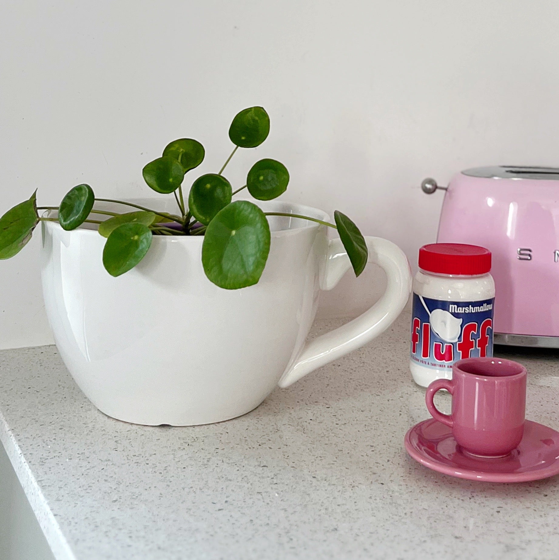 Maxi cache-pot en céramique tasse