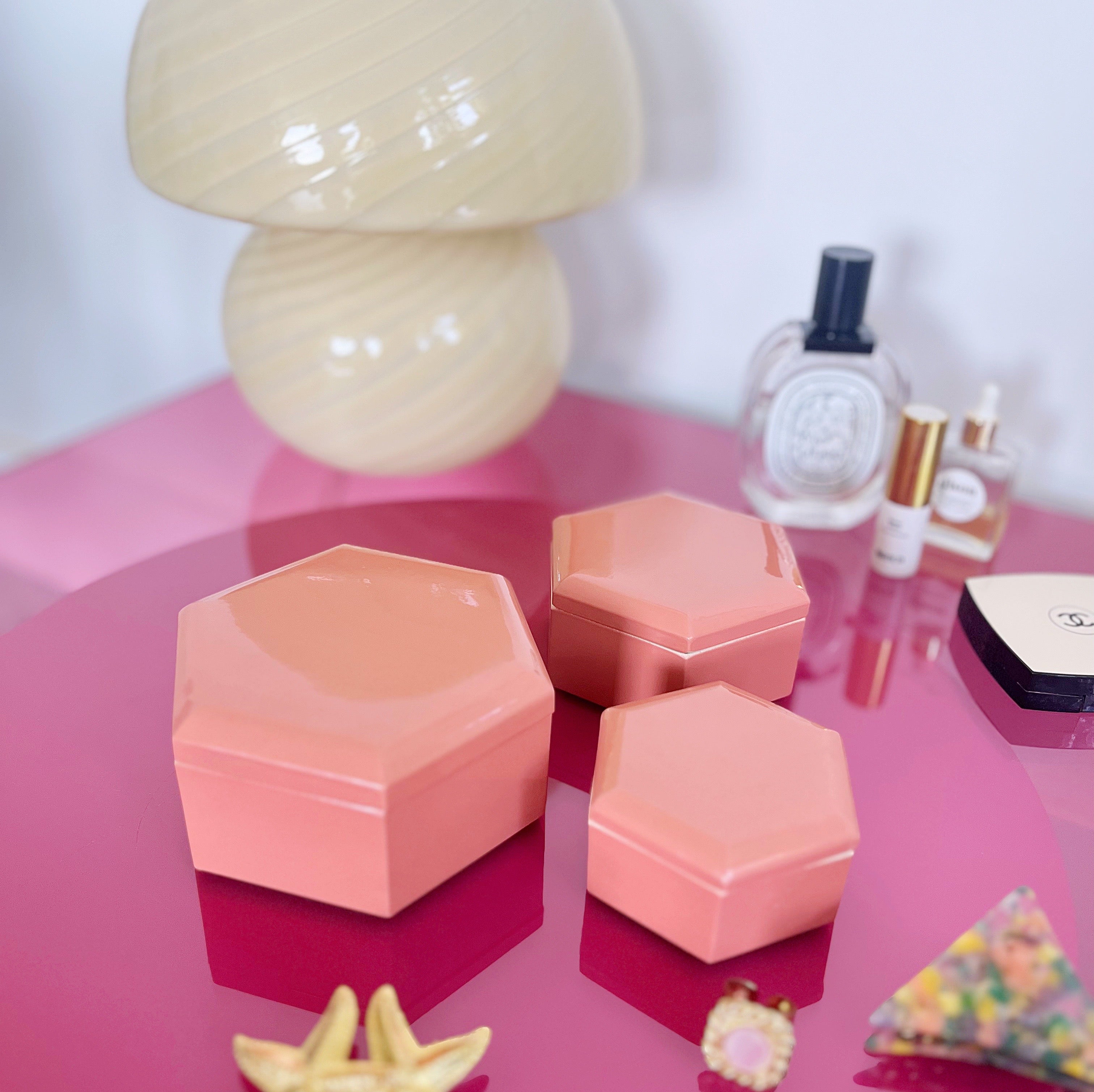 Vintage 80s geometric boxes