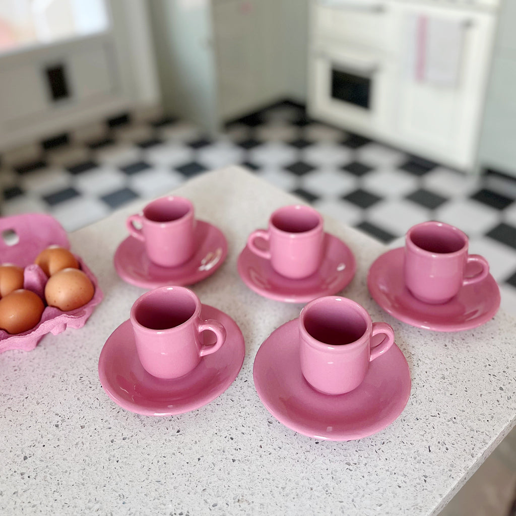 Service à café rose Barbie