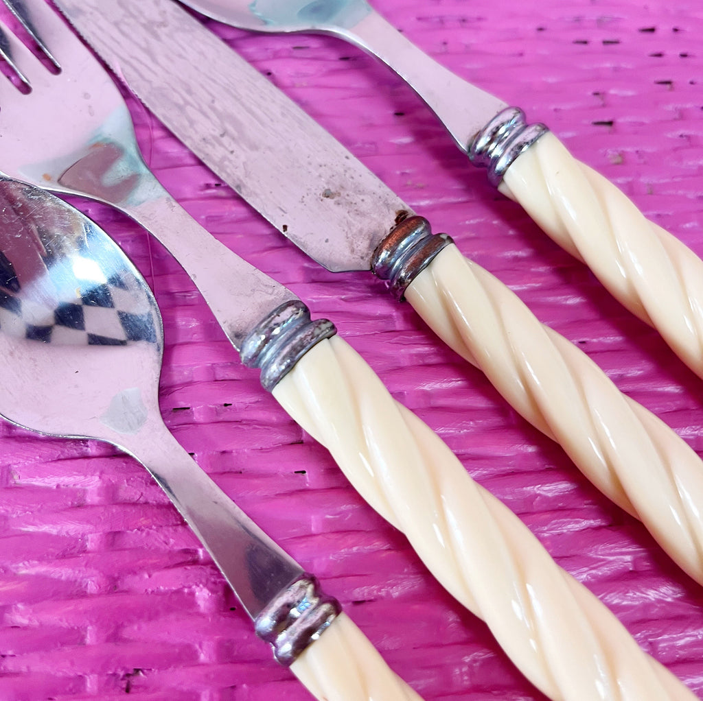 Set de couverts Cream 80s